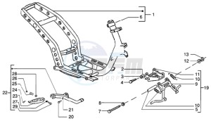 NRG 50 MC3 DT drawing Chassis - Central stand