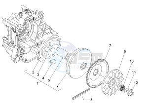 LX 50 4T USA drawing Driving pulley