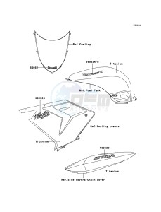 NINJA ZX-10R ZX1000-C2H FR GB XX (EU ME A(FRICA) drawing Decals(Titanium)