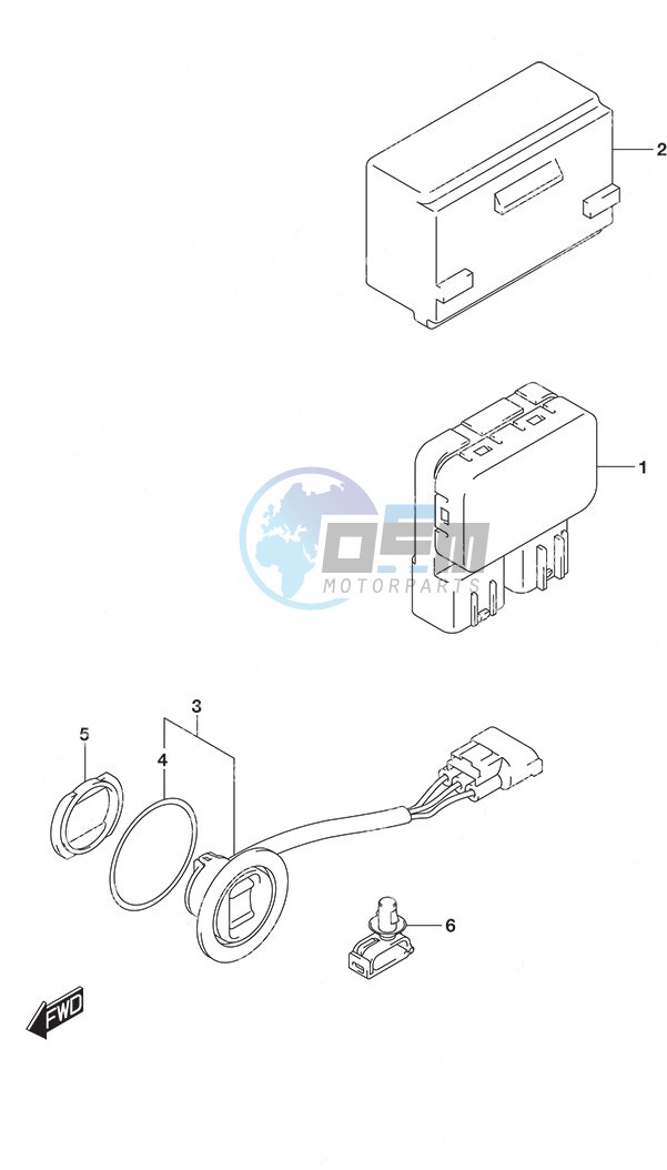 PTT Switch Remote Control w/Power Tilt