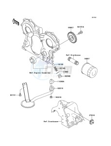 MULE 4010 DIESEL 4x4 KAF950FBF EU drawing Oil Pump