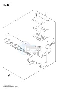 AN400 (E2) Burgman drawing FRONT MASTER CYLINDER (AN400ZAL1 E2)