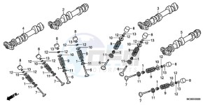 ST1300A9 ED / ABS MME drawing CAMSHAFT/VALVE