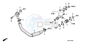 XL700V9 France - (F / CMF SPC) drawing WATER PIPE