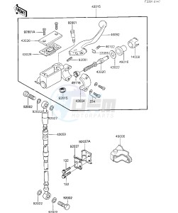 KX 500 B [KX500] (B1) [KX500] drawing FRONT MASTER CYLINDER