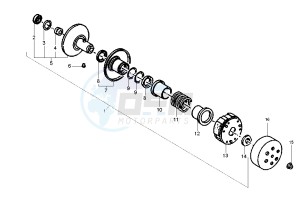 Runner POGGIALI 50 drawing Driven pulley