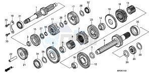 TRX500FPEB drawing TRANSMISSION