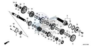 CB650FE CB650F 2ED - (2ED) drawing TRANSMISSION