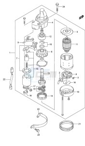 DF 300AP drawing Starting Motor