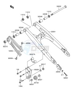 RM60 (E28) drawing SWINGARM