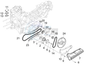 MP3 300 4t 4v ie lt ibrido drawing Oil pump