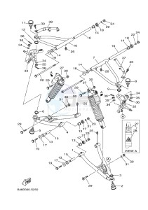 YFM700R YFM70RSSH RAPTOR 700 SPECIAL EDITION 2 (B46B) drawing FRONT SUSPENSION & WHEEL