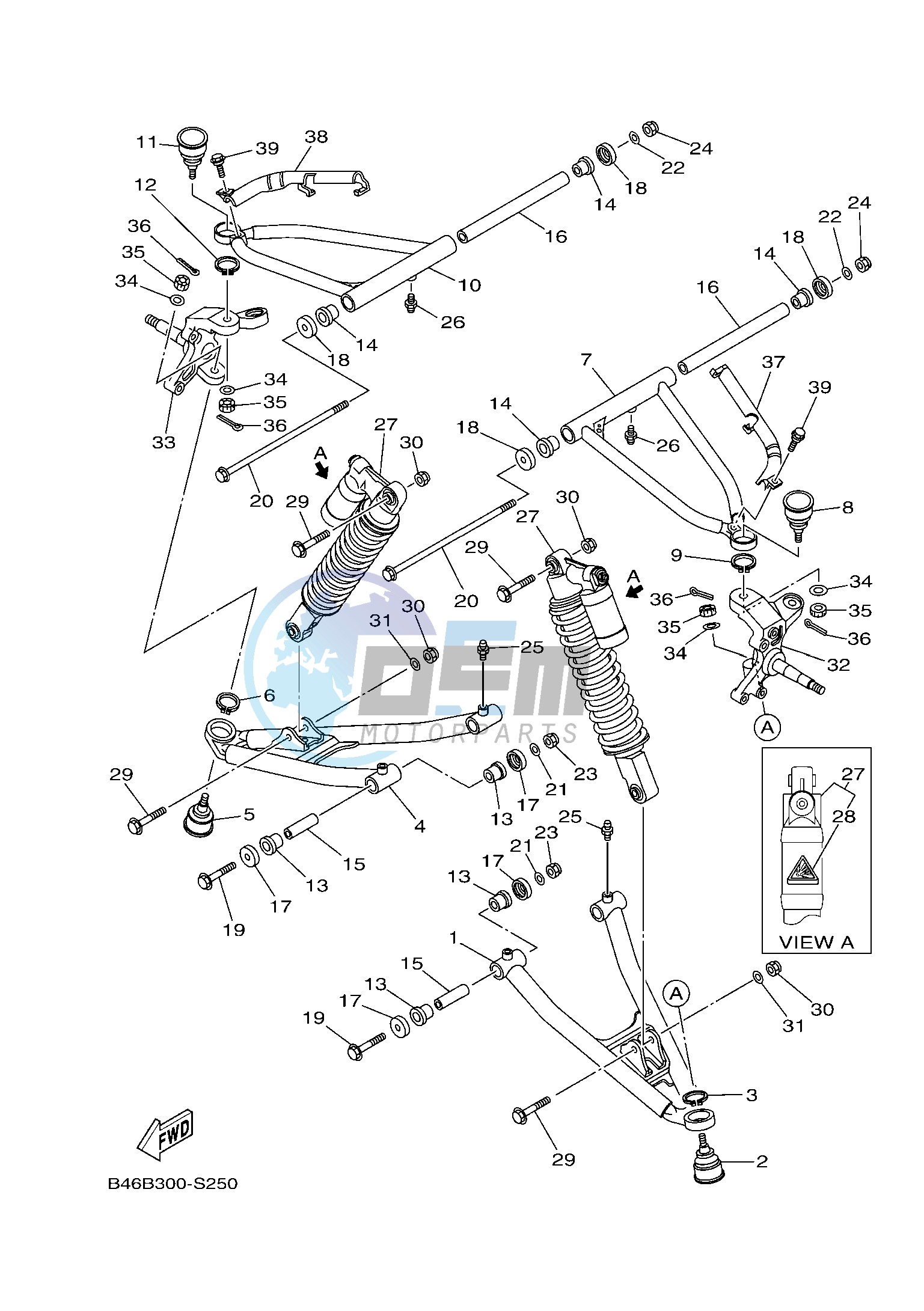 FRONT SUSPENSION & WHEEL