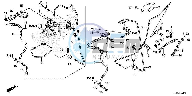 REAR BRAKE HOSE/BRAKE PIPE