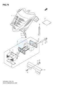 VZR1800 (E2) INTRUDER drawing REAR COMBINATION LAMP (VZR1800ZUFL1 E19)