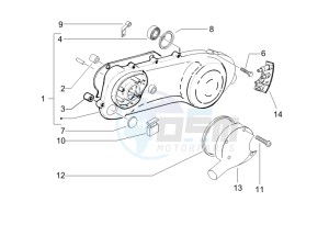 Typhoon 50 drawing Crankcase cover - Crankcase cooling