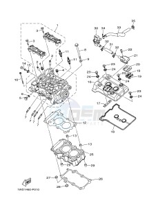 YZF-R25 249 (1WDE) drawing CYLINDER HEAD