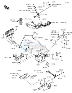 NINJA ZX-10R ZX1000SHFA XX (EU ME A(FRICA) drawing Muffler(s)