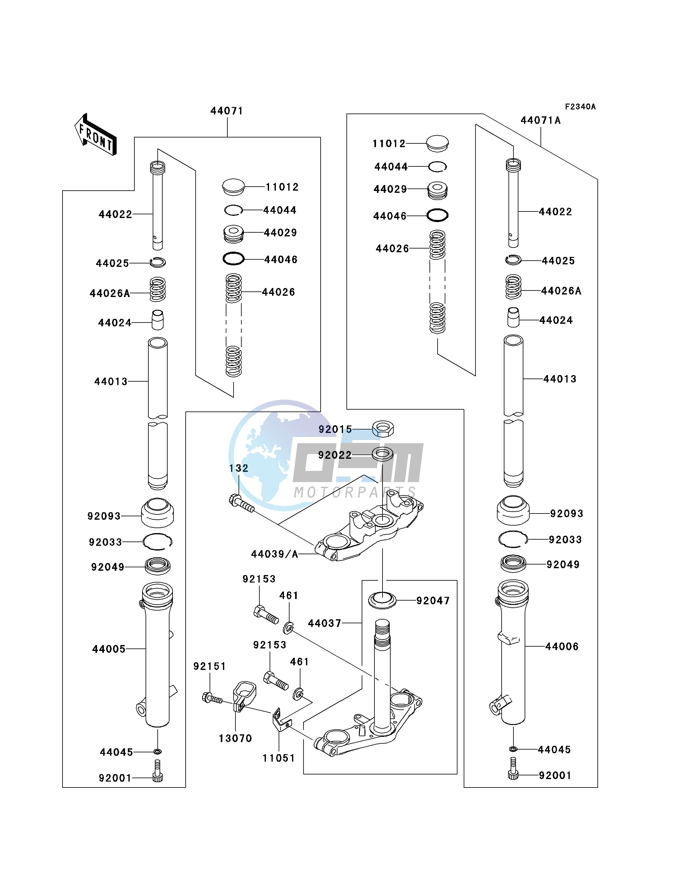 FRONT FORK-- A7F - A9FA- -