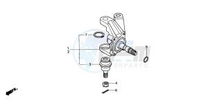 TRX350TM FOURTRAX drawing KNUCKLE (TRX350TM/TE)