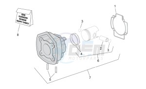 SR 50 carb. my 2014 drawing Cylinder with piston