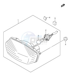 LT-Z400 (E3-E28) drawing REAR COMBINATION (MODEL K4 E33)