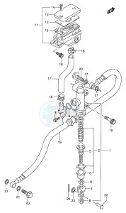 GSF250V (E24) Bandit drawing REAR MASTER CYLINDER