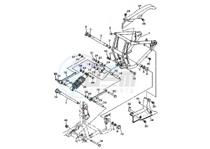 XV A WILD STAR 1600 drawing REAR ARM