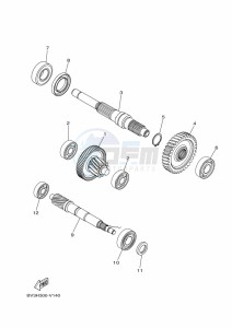 CZD300-A XMAX 300 (BY37) drawing FRONT BRAKE CALIPER