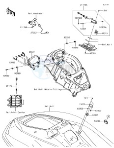 JET SKI ULTRA 310R JT1500NHF EU drawing Meters