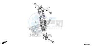 TRX250TME FOURTRAX RECON Europe Direct - (ED) drawing REAR CUSHION