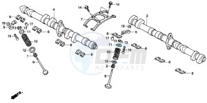 CB1000F drawing CAMSHAFT/VALVE