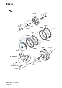 RM-Z250 (E24) drawing CLUTCH