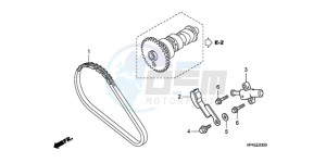 TRX420FPMA U / PS 4WD drawing CAM CHAIN/TENSIONER