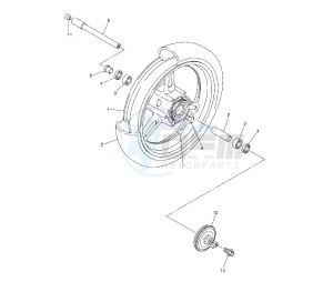 FJR AS 1300 drawing FRONT WHEEL