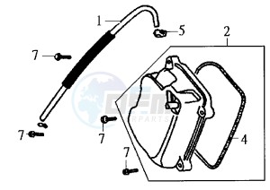 NEW DUKE - 125 cc drawing CYLINDER HEAD COVER