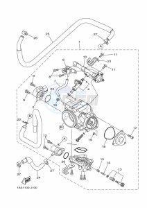 YFM700R YFM70RSBK (2LSN) drawing THROTTLE BODY ASSY 1