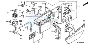 ST13009 France - (F / CMF MME) drawing BATTERY