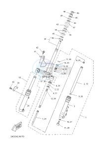 YN50FT YN50FT (2AC6) drawing FRONT FORK