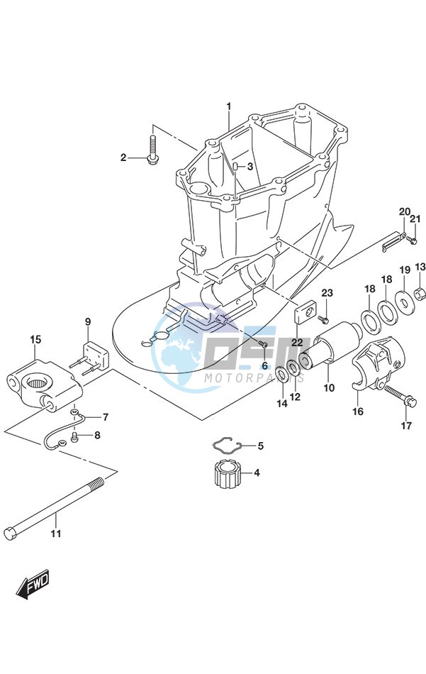 Drive Shaft Housing w/Transom (X)