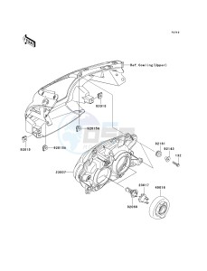 EX 650 A [NINJA 650R] (A6F-A8F) A6F drawing HEADLIGHT-- S- -