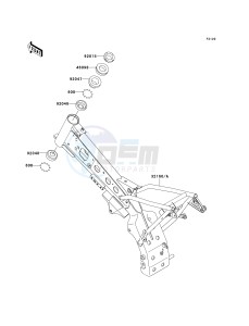 KLX 110 A (KLX110 MONSTER ENERGY) (A6F-A9FA) A7F drawing FRAME