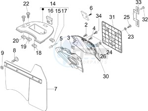 LXV 125 4T E3 drawing Rear cover - Splash guard