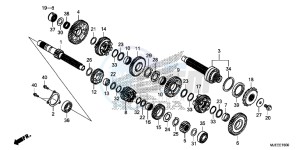 CB650FAJ CB650F 2ED drawing TRANSMISSION