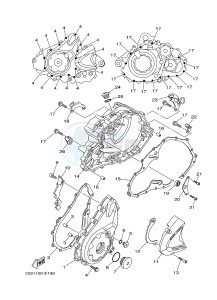 YFM700R YFM7RSED RAPTOR 700 SPECIAL EDITION (1VS2 1VS3 1VS4) drawing CRANKCASE COVER 1