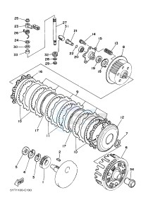 YFM350R YFM350RD RAPTOR 350 (10PA) drawing CLUTCH