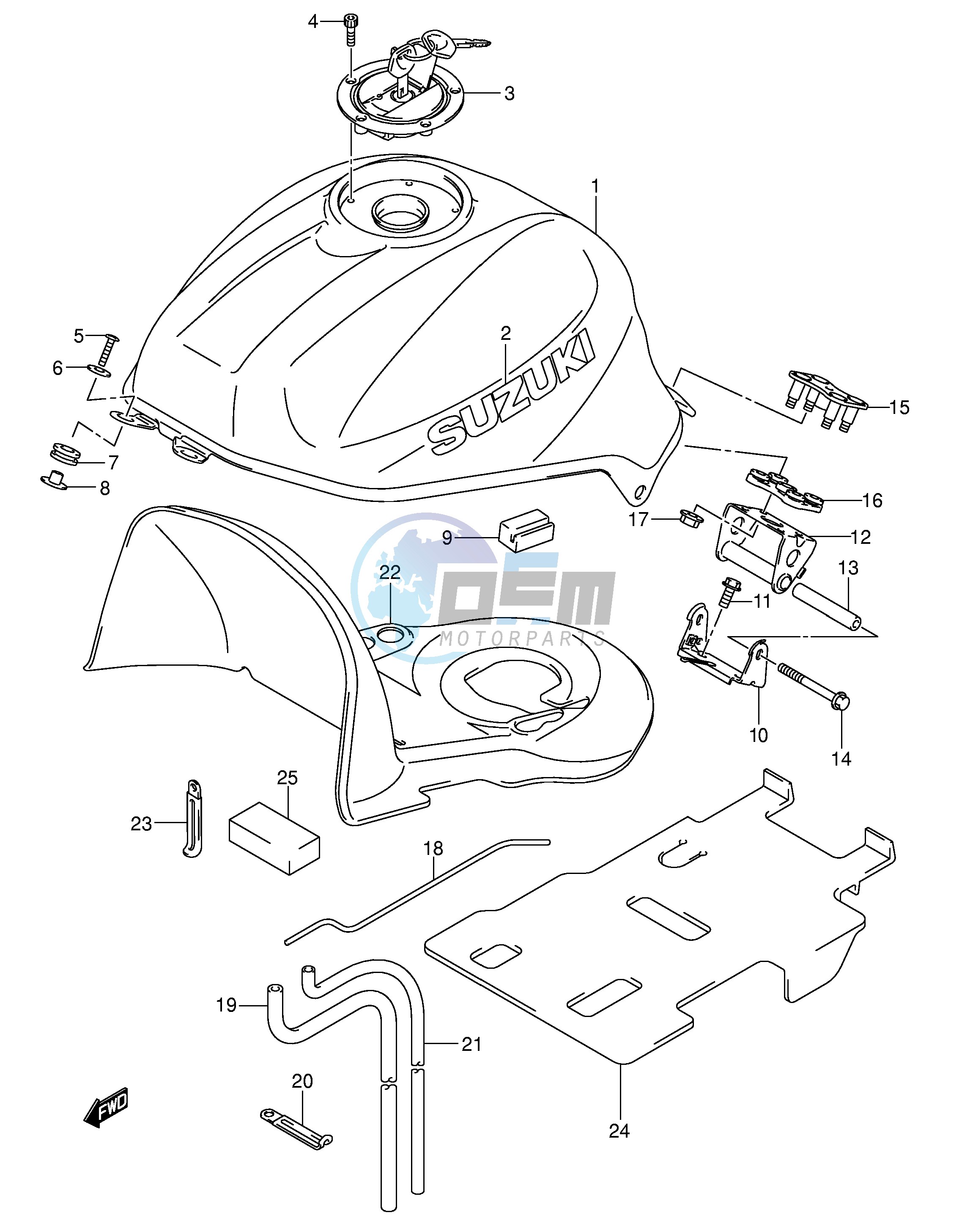 FUEL TANK (MODEL K3)