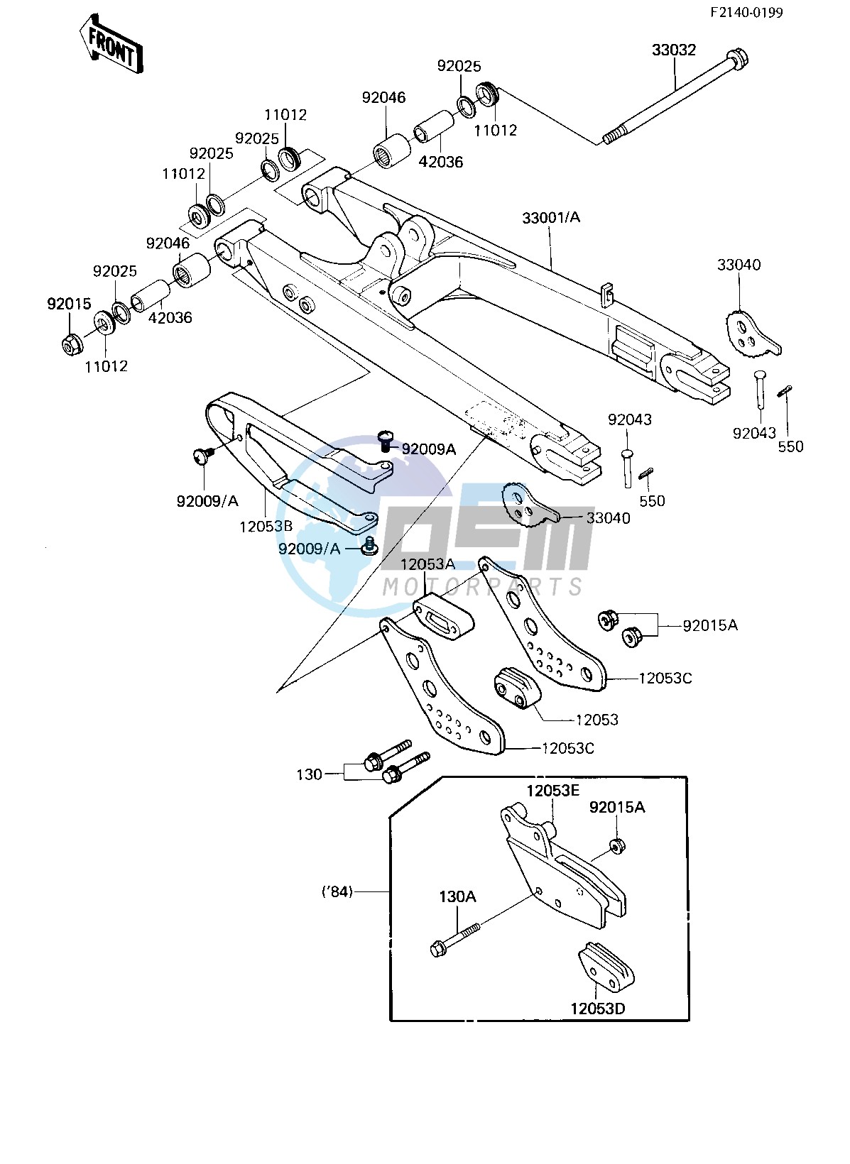 SWING ARM -- KDX200-A1_A2- -