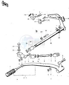 S3 A [MACH II] (A) 400 [MACH II] drawing GEAR CHANGE MECHANISM -- 74-75 S3_S3-A- -