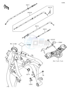 NINJA 650 EX650KJFA XX (EU ME A(FRICA) drawing Cables